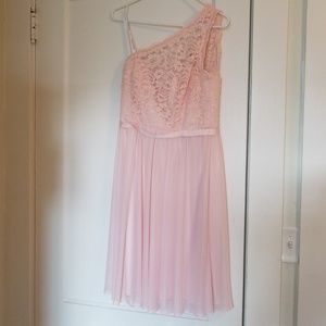 Knee length pink dress